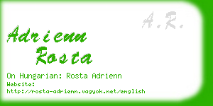 adrienn rosta business card